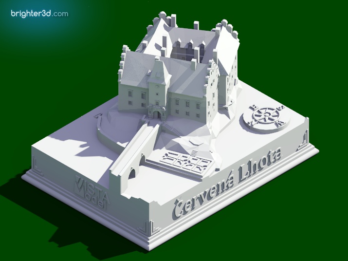3D data Zámek Červená Lhota 1:1000