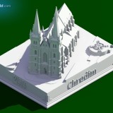 3D data Kostel Chrudim 1:1000 - vzorový model zdarma